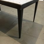 Stalen design salontafel steen en staal
