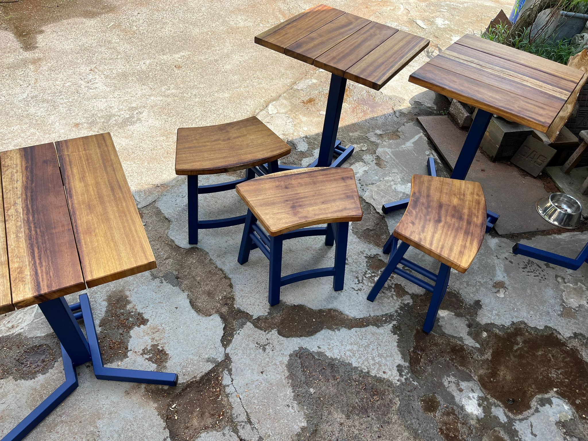 houten restaurant meubilair maatwerk design amsterdam staal en hout